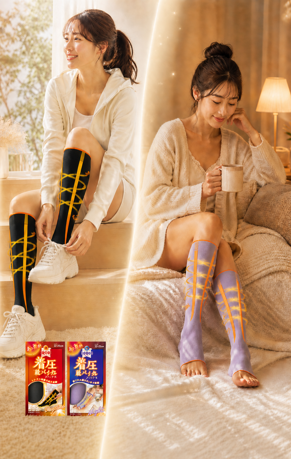 着圧裏パイルソックス メインビジュアル