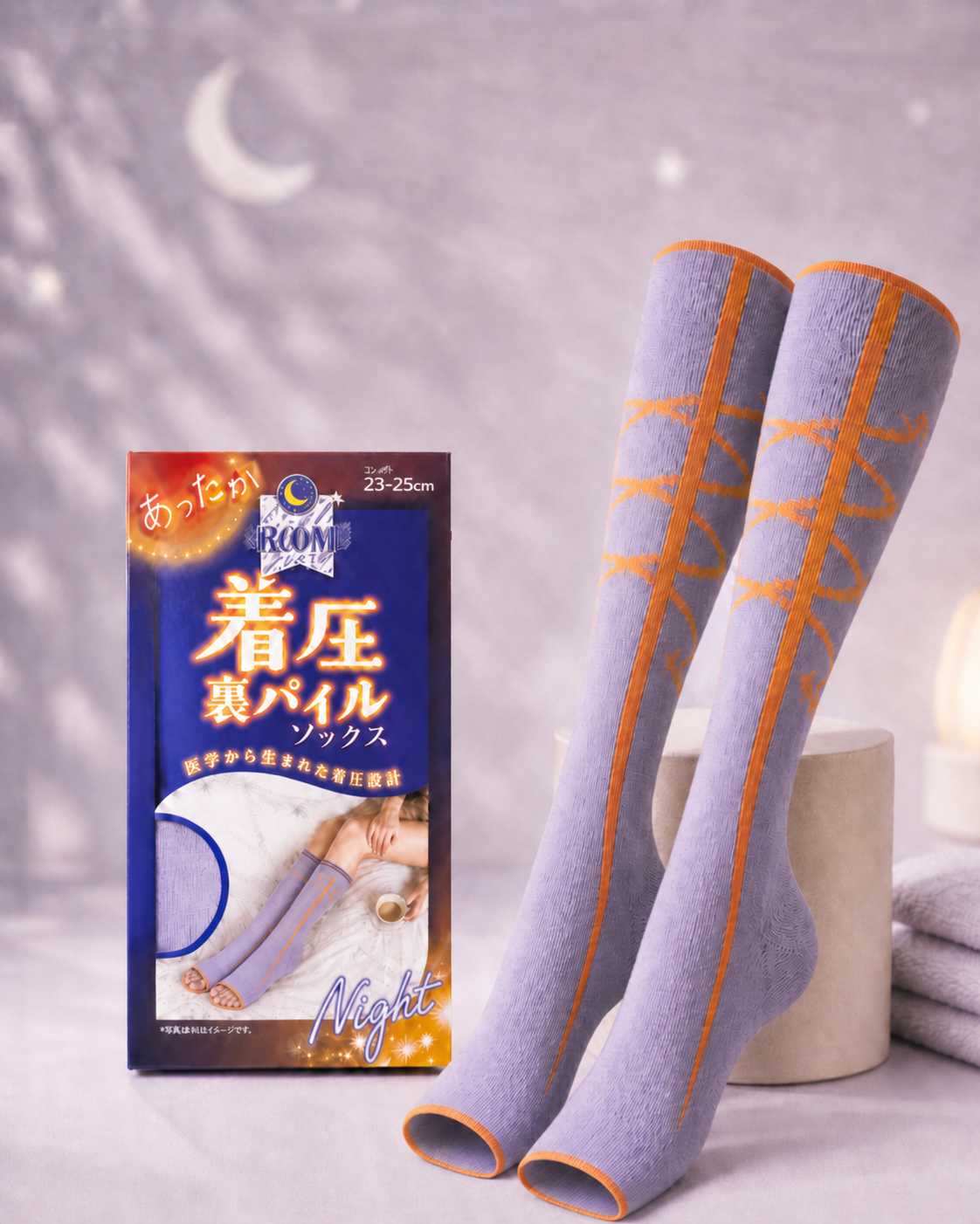 夜用着圧裏パイルソックス 商品画像