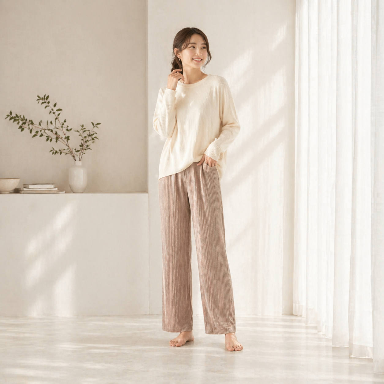 リラレギをはいた着用イメージ