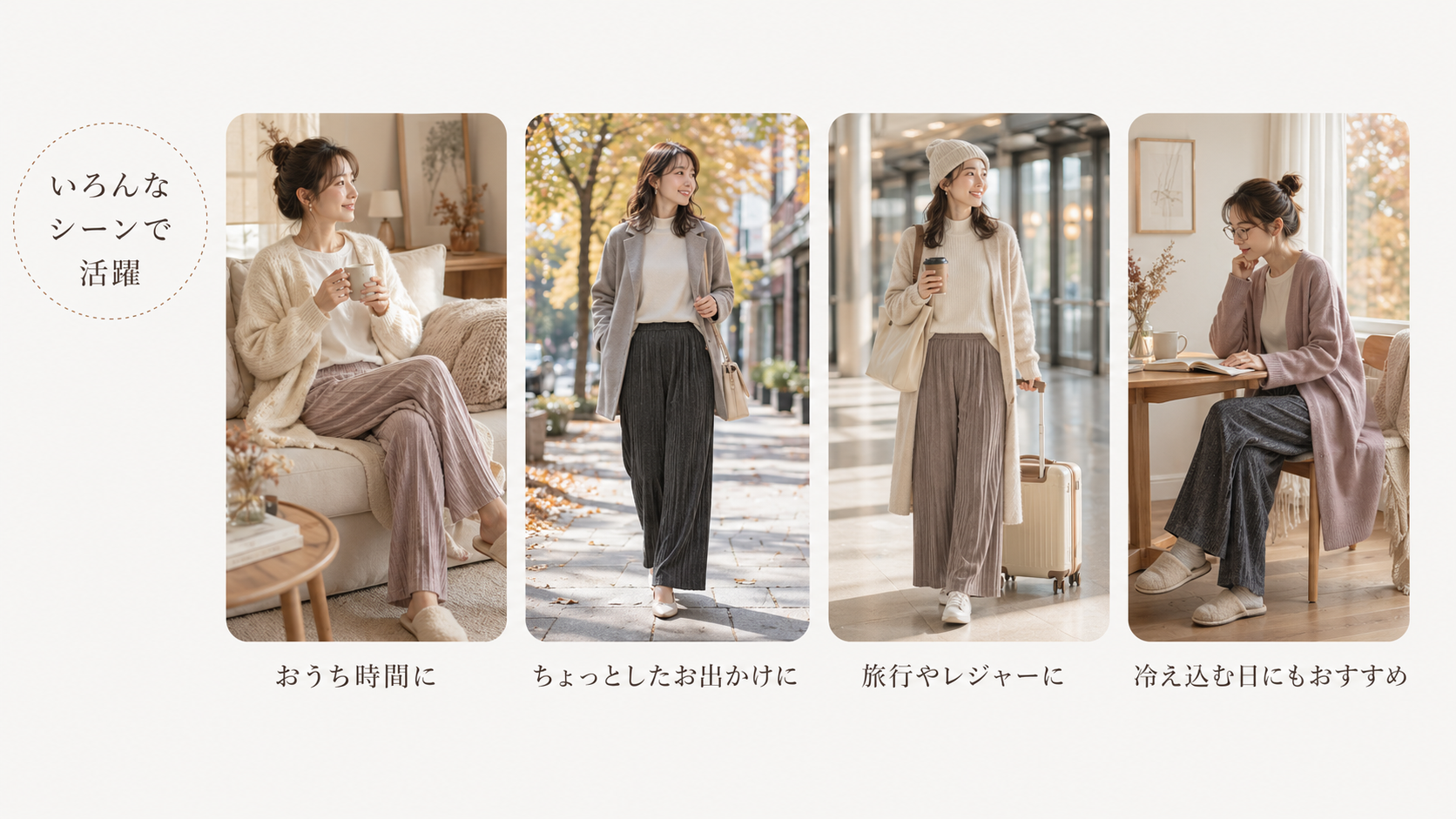 秋冬の着用シーンイメージ